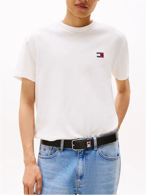 T-shirt bianca in cotone Tommy Jeans | DM0DM20322YBL